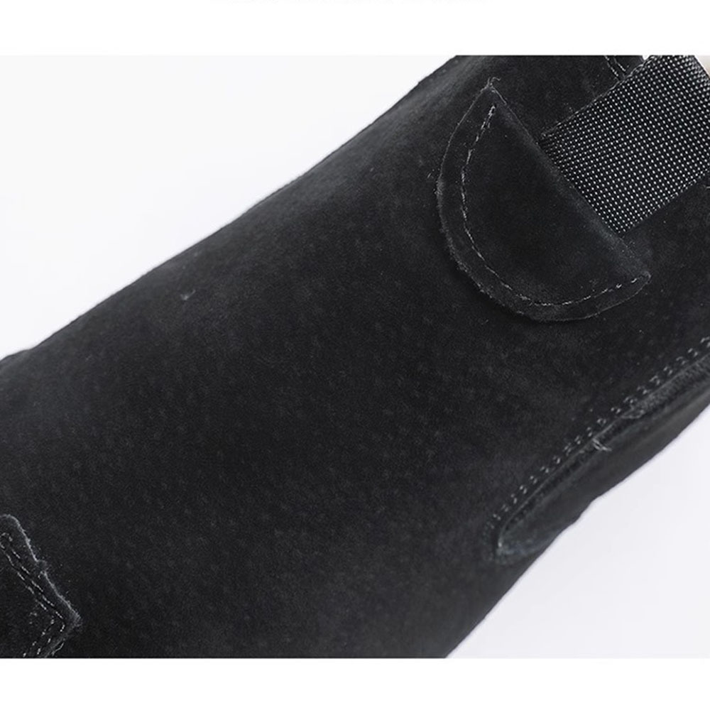 Herren-Winterstiefel aus Fleece mit hohem Schaft aus Baumwolle