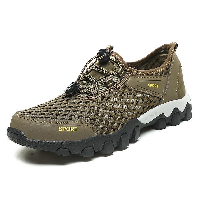 Atmungsaktive, rutschfeste Outdoor-Sneaker aus elastischem Mesh-Gewebe für Herren