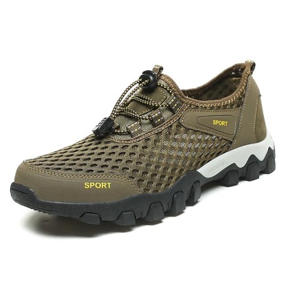 Atmungsaktive, rutschfeste Outdoor-Sneaker aus elastischem Mesh-Gewebe für Herren