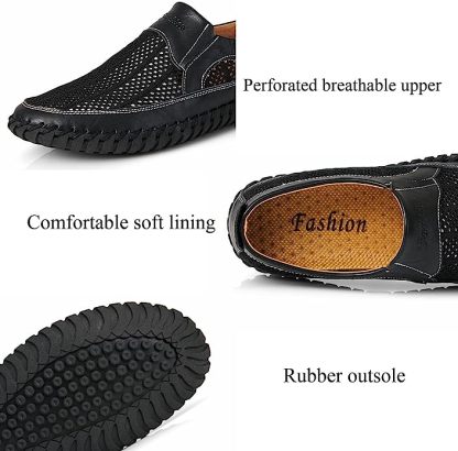 Letzter Tag 50 % RABATT🔥Handgenähte, atmungsaktive, rutschfeste, lässige Slip-on-Loafer für Herren