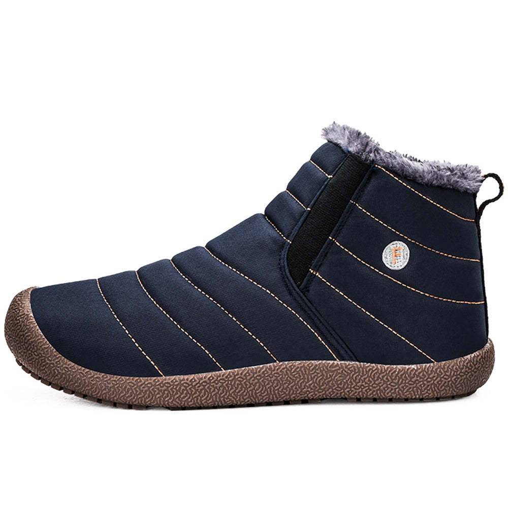 Neuer Winter plus wasserdichte Schneestiefel aus Samt