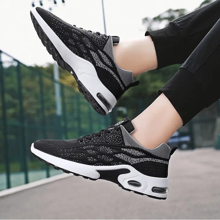 🔥Fußdruck entlasten🔥Männer Sneaker Orthopädische Mesh Schnürung Atmungsaktive Leichte Sportliche Laufschuhe W069