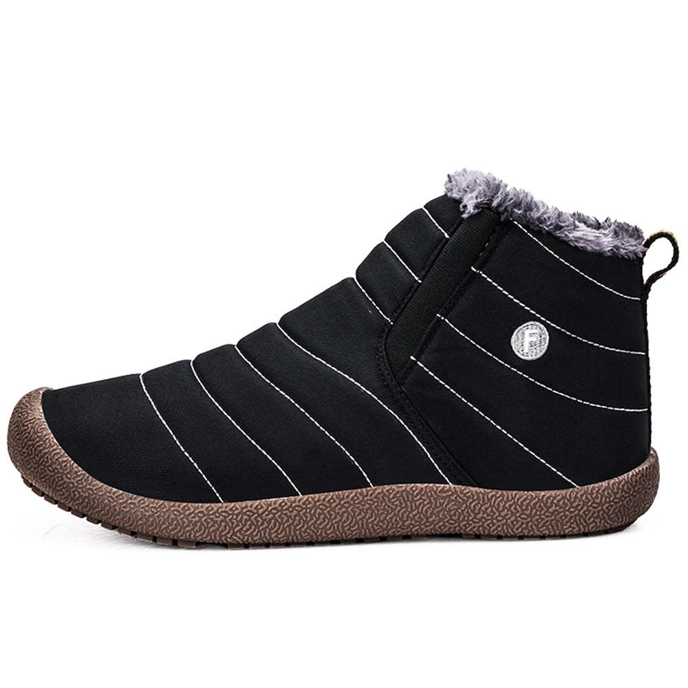 Neuer Winter plus wasserdichte Schneestiefel aus Samt
