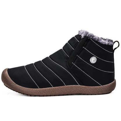 Neuer Winter plus wasserdichte Schneestiefel aus Samt