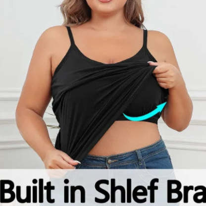 Tanktop mit lockerer Passform und integriertem BH-Camisole