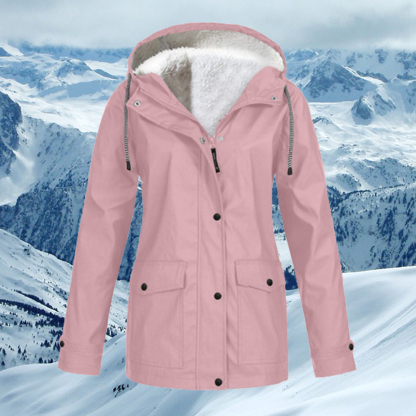 Therling Herbst und Winter neue Damen-Kapuzen-Fleecejacke