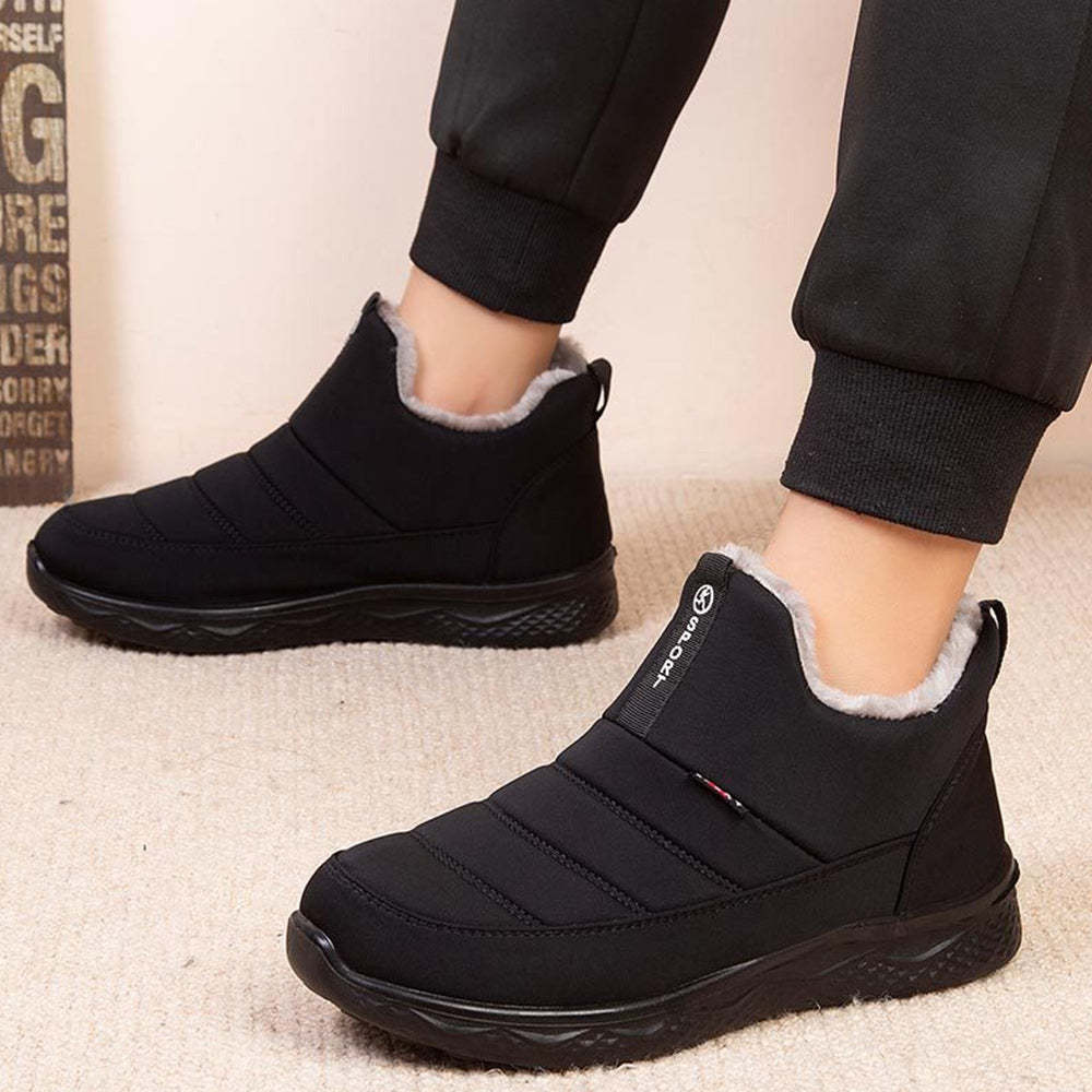 Winterstiefel aus verdicktem Samt und warmer Baumwolle