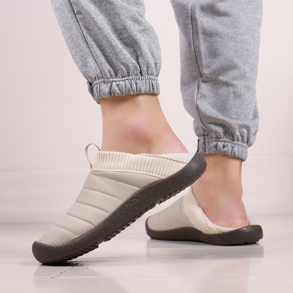 Plüschpantoffeln mit variablen Baumwollschuhen