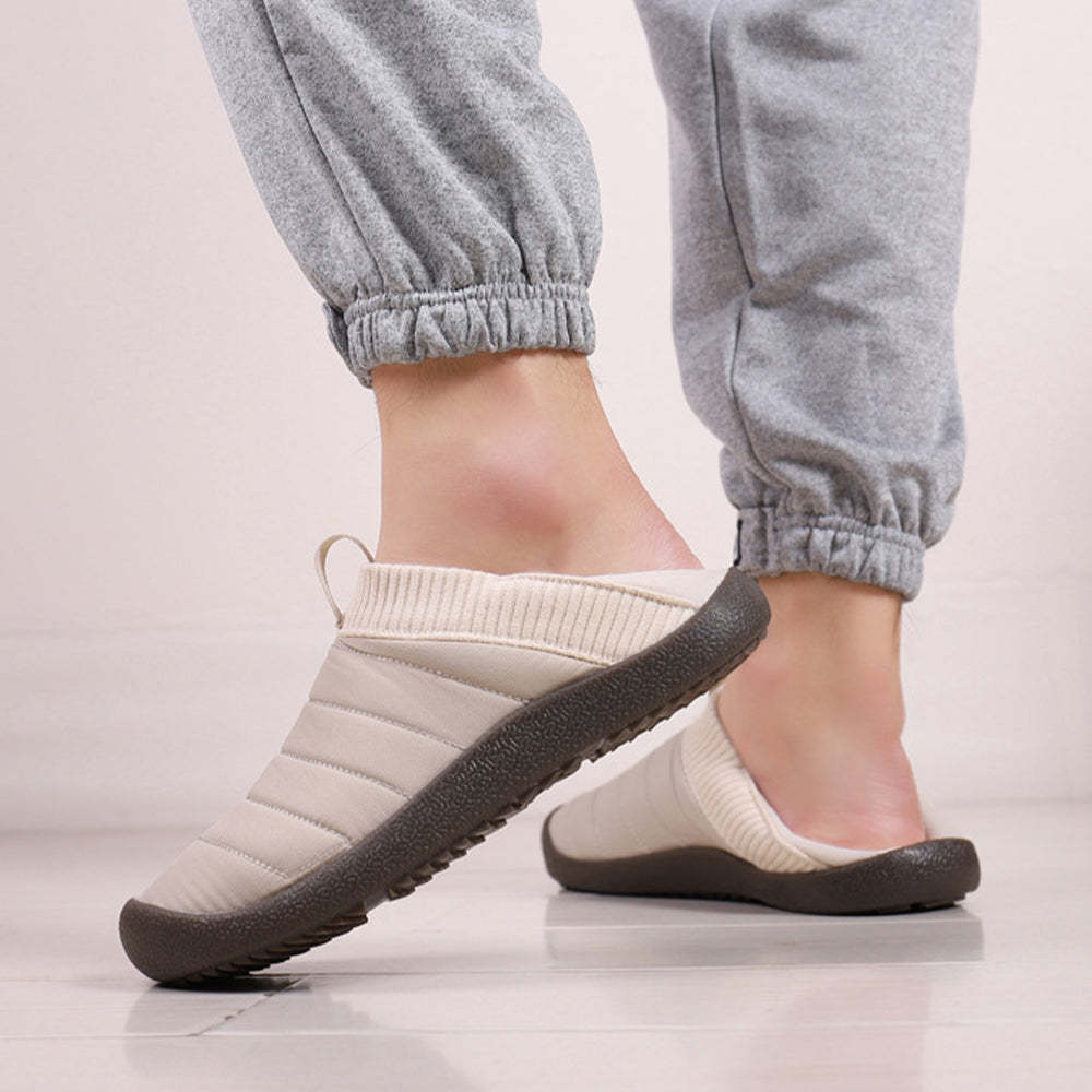 Plüschpantoffeln mit variablen Baumwollschuhen