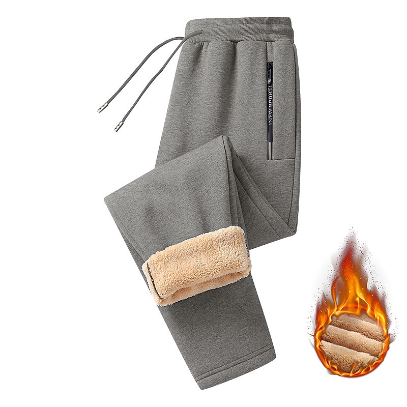  Winter-Freizeitsporthose aus Fleece für Herren in Übergröße