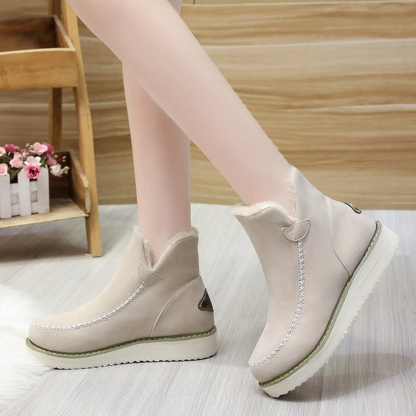 Warme kurze Stiefel aus Baumwolle für Damen