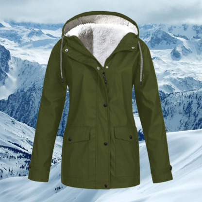 Therling Herbst und Winter neue Damen-Kapuzen-Fleecejacke