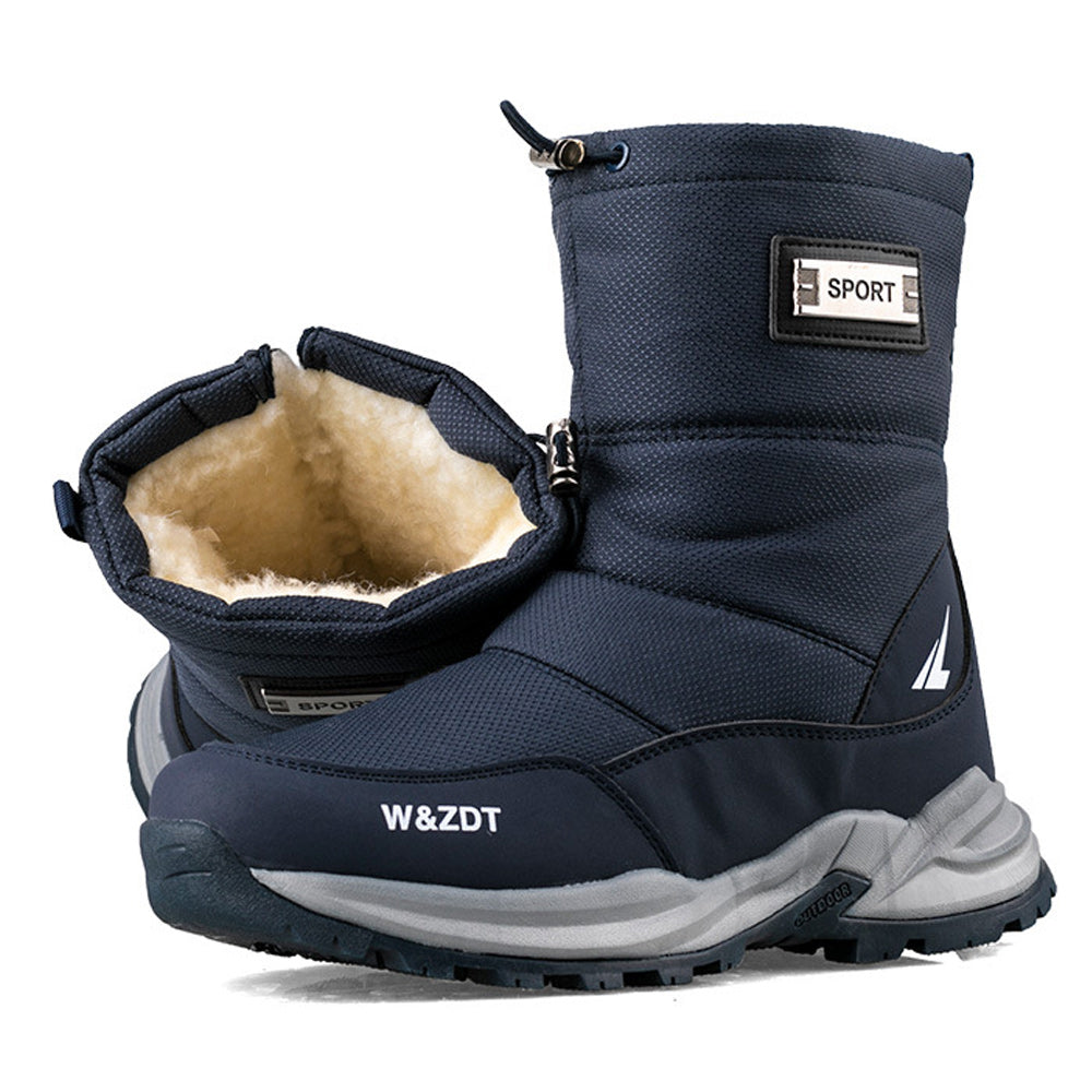 Winter Outdoor Herren Fleece verdickte kurze Röhre warme Schuhe