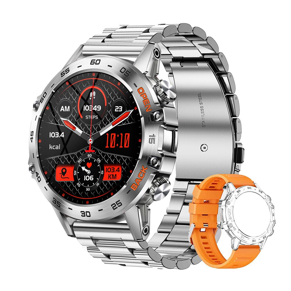Luxuriöse 1,39-Zoll Bluetooth-Anruf-Smartwatch für Männer: Sport- und Fitnessuhren | IP68 Wasserdichte Smartwatch für Xiaomi Android iOS K52 - Keywords: Smartwatch, Sport, Fitness, wasserdicht