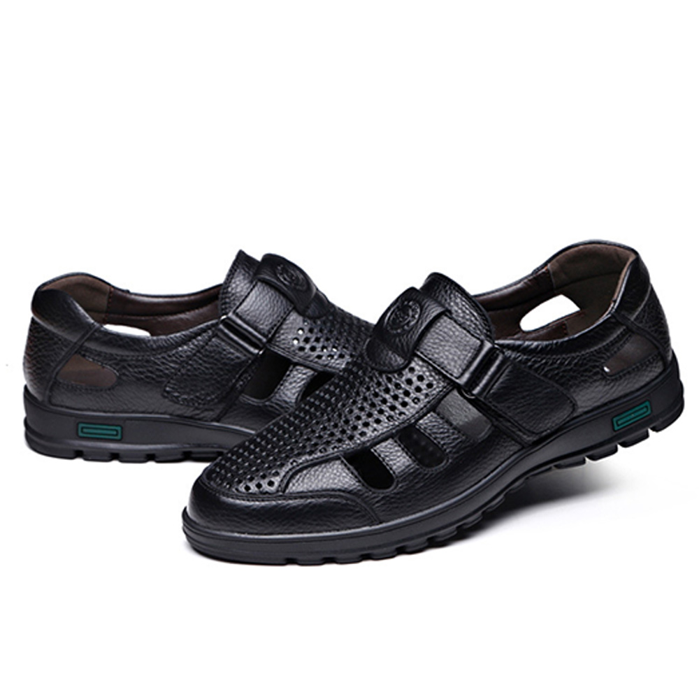 Herren-Hohlsandalen aus Premium-Rindsleder