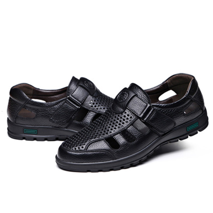 Herren-Hohlsandalen aus Premium-Rindsleder