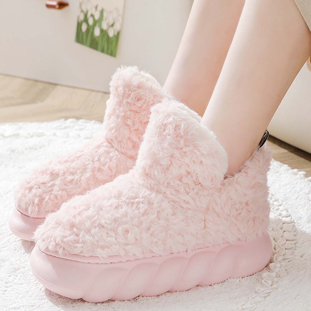 Stilvolle warme Baumwollschuhe mit dicker Sohle