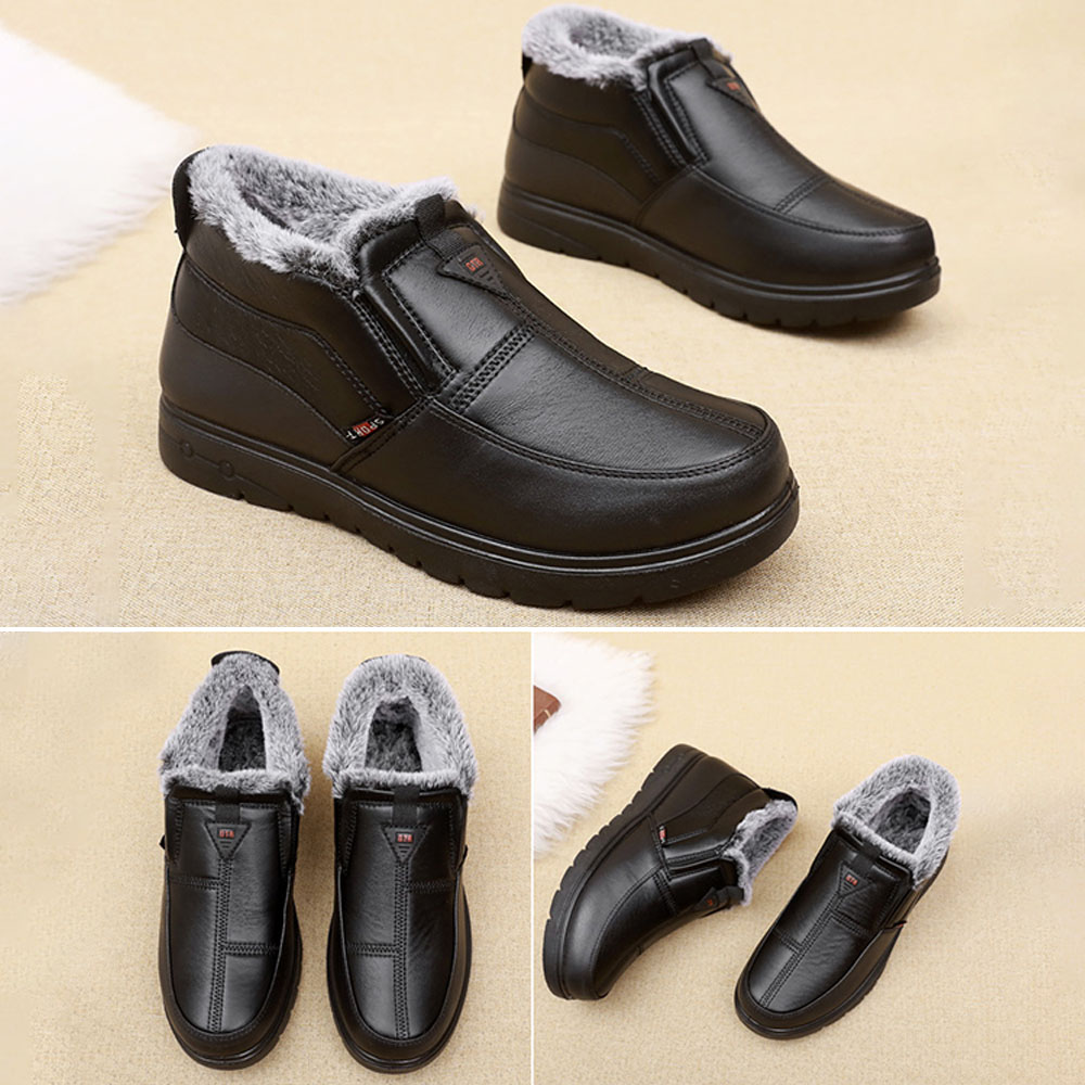 Warme Winter-Slip-on-Plus-Samt-Herren-Baumwollschuhe