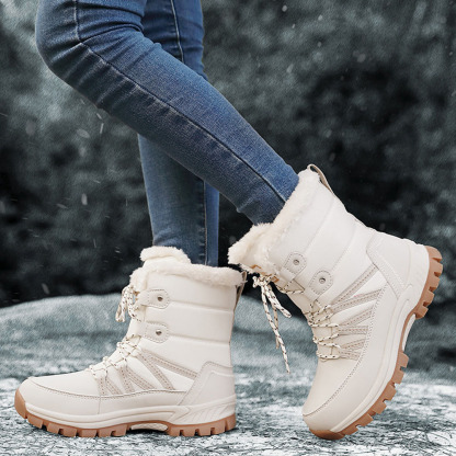 Windfeste, hohe Outdoor-Schneestiefel für Damen