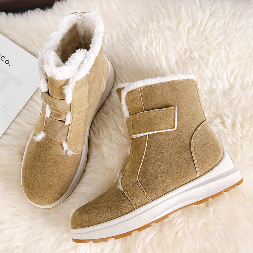 Winter-Fleece-Schneestiefel für Damen bis zur Mitte der Wade
