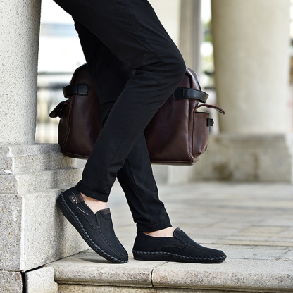 Neue handgefertigte Herren-Freizeitschuhe mit weicher Sohle
