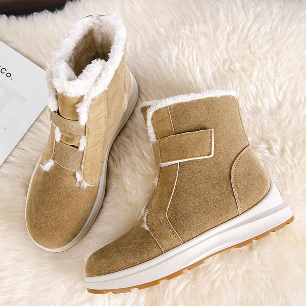 Winter-Fleece-Schneestiefel für Damen bis zur Mitte der Wade