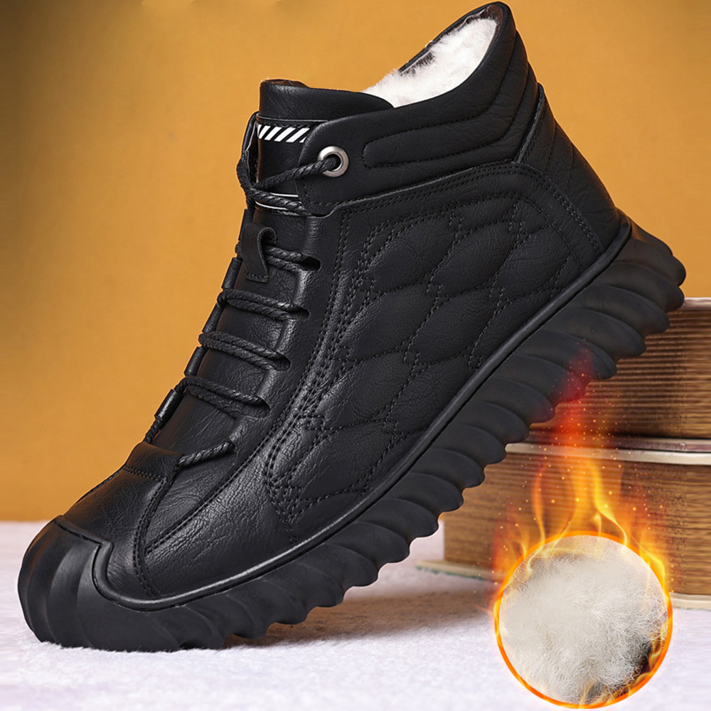 Warme Herren-Schneeschuhe aus Fleece für den Winter