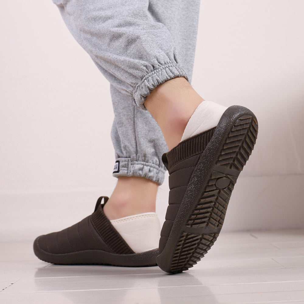 Plüschpantoffeln mit variablen Baumwollschuhen