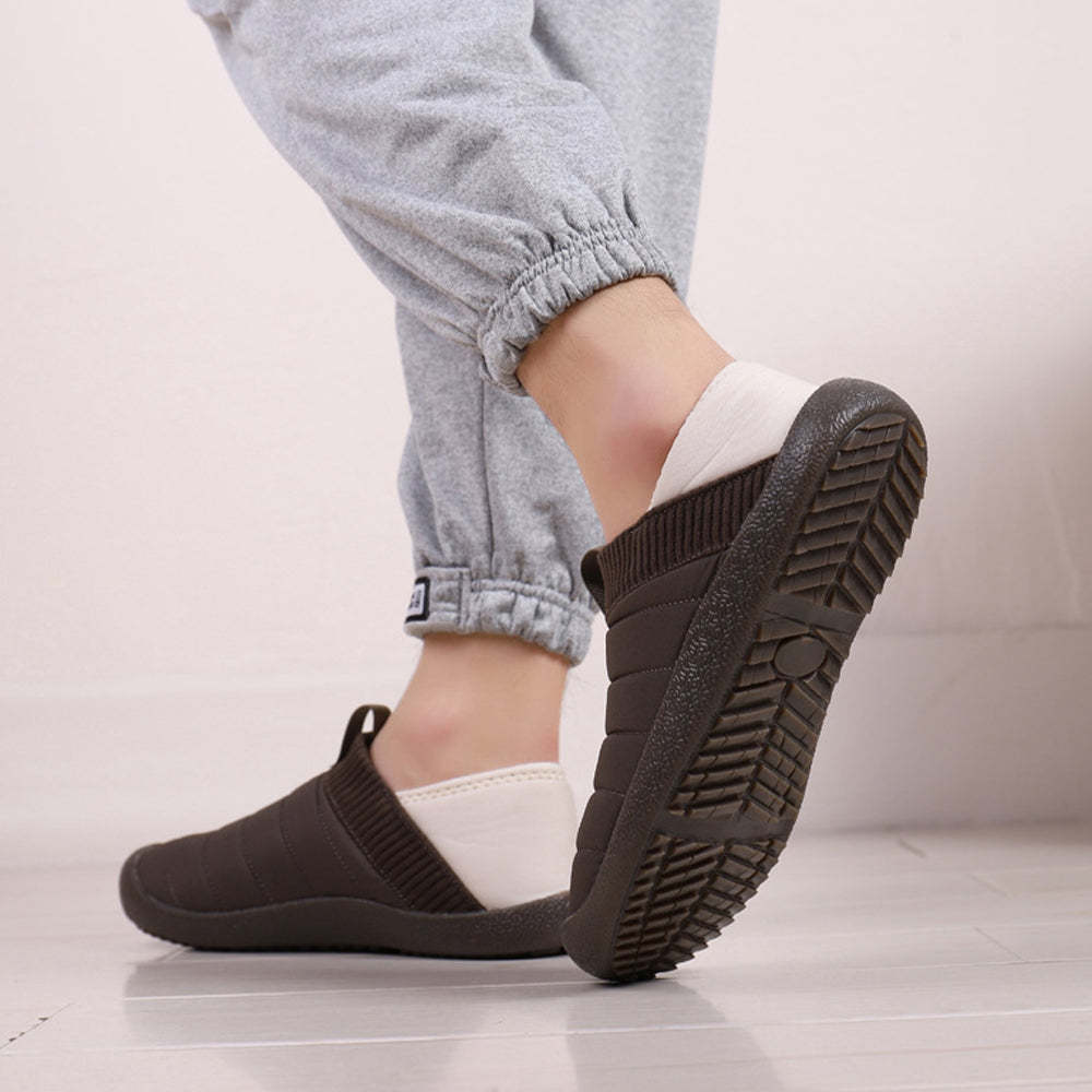 Plüschpantoffeln mit variablen Baumwollschuhen