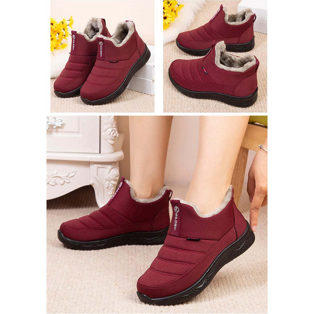 Winterstiefel aus verdicktem Samt und warmer Baumwolle
