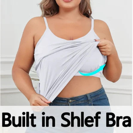 Tanktop mit lockerer Passform und integriertem BH-Camisole