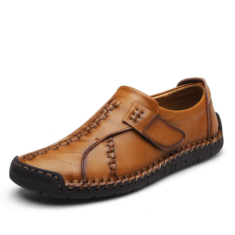 HEISSER VERKAUF 60 % RABATT - Herren handgefertigte lässige Kunstleder bequeme Slip-On Wanderschuhe