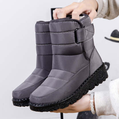 Damen Schneestiefel mit Klettverschluss