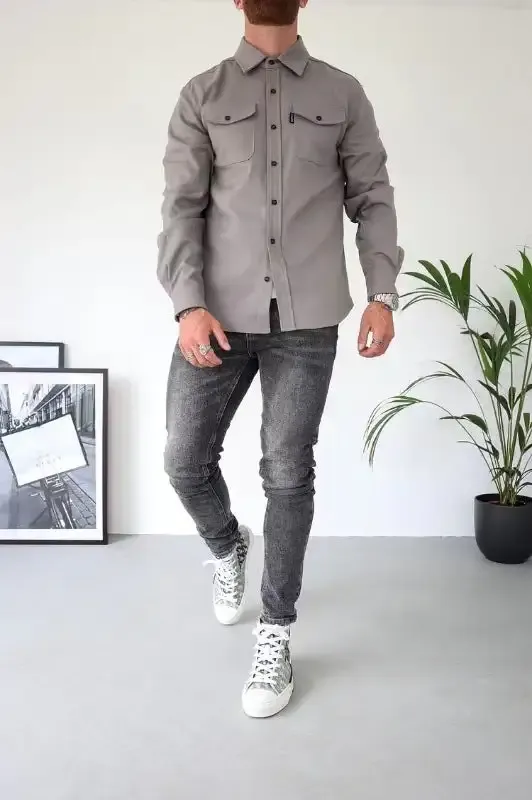 Knopfleisten Jacke für Herren