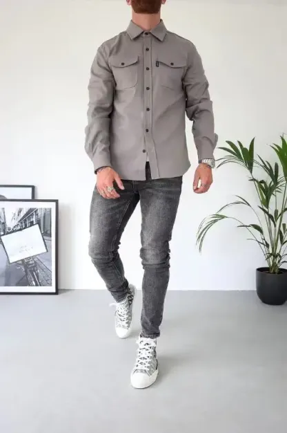 Knopfleisten Jacke für Herren