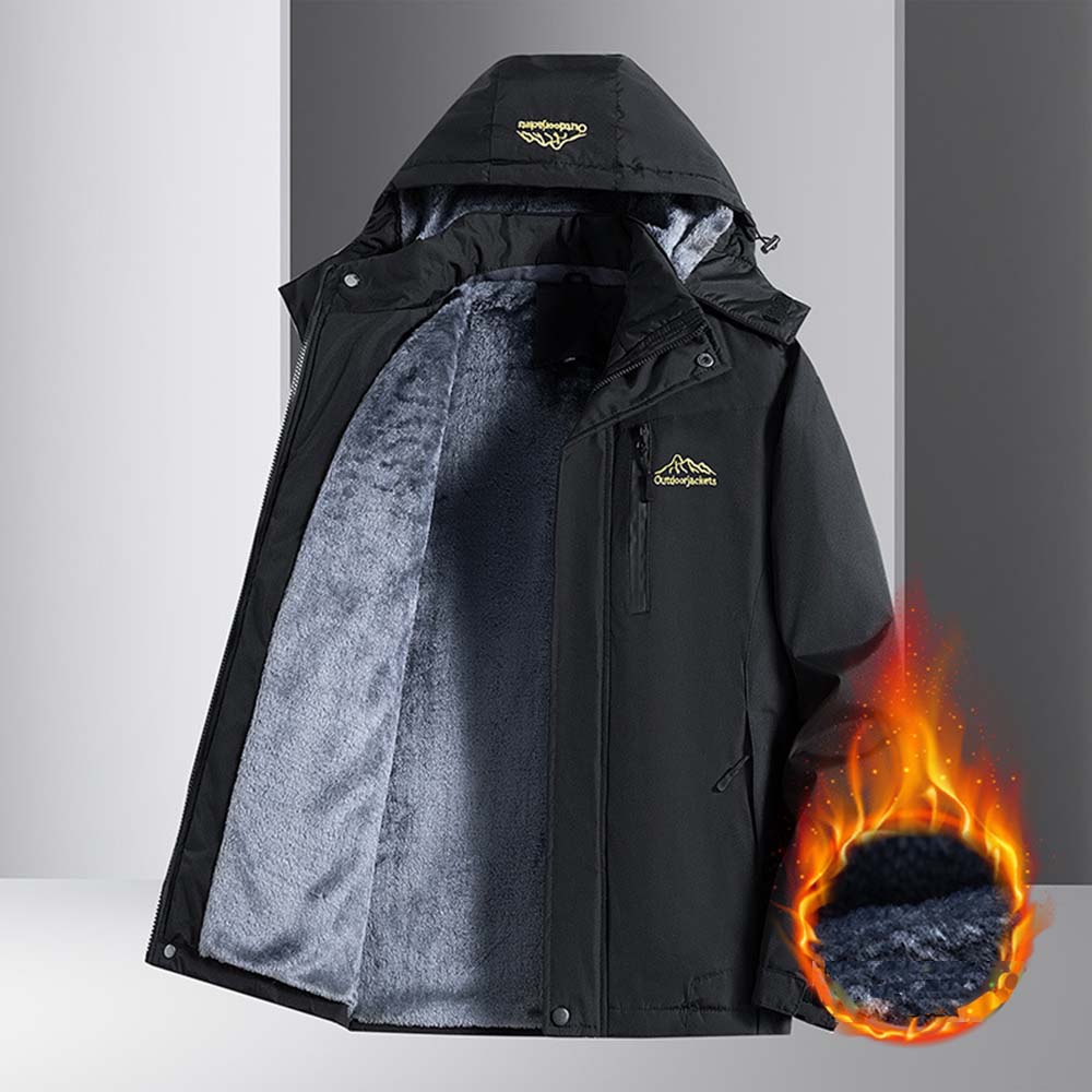 Metallwolke Neue winterliche Herren-Samtverdickungsjacke