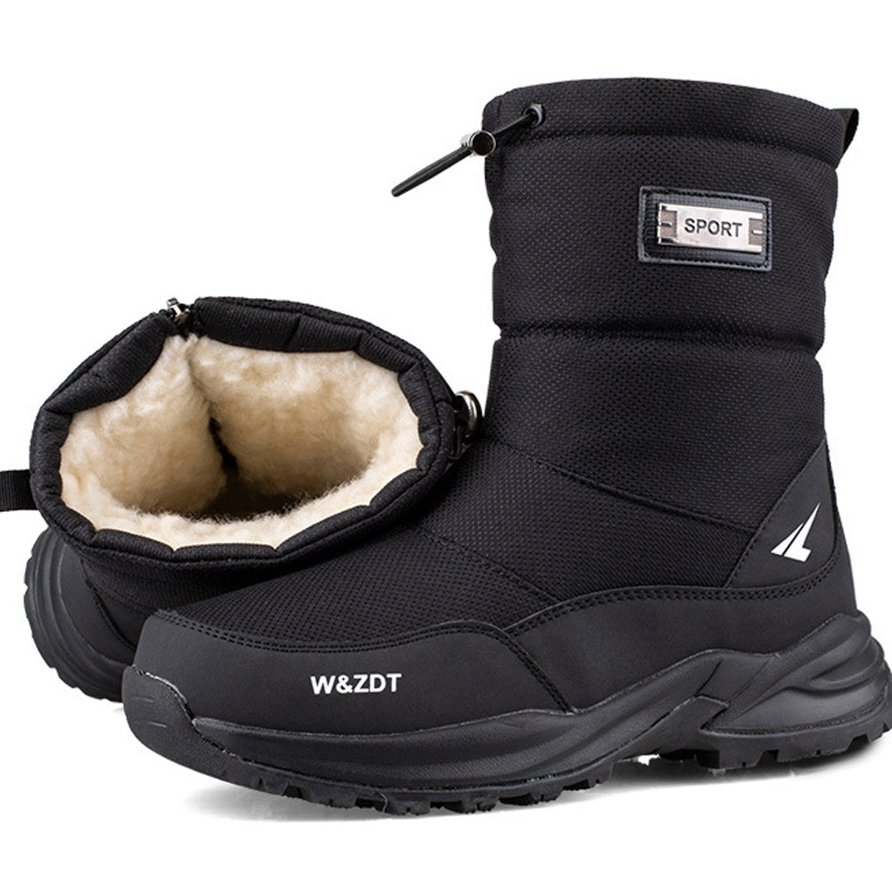 Winter Outdoor Herren Fleece verdickte kurze Röhre warme Schuhe