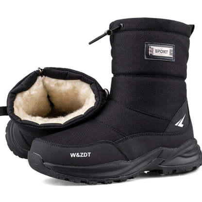 Winter Outdoor Herren Fleece verdickte kurze Röhre warme Schuhe