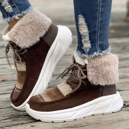 Neue winterverdickte und warme Damenstiefel