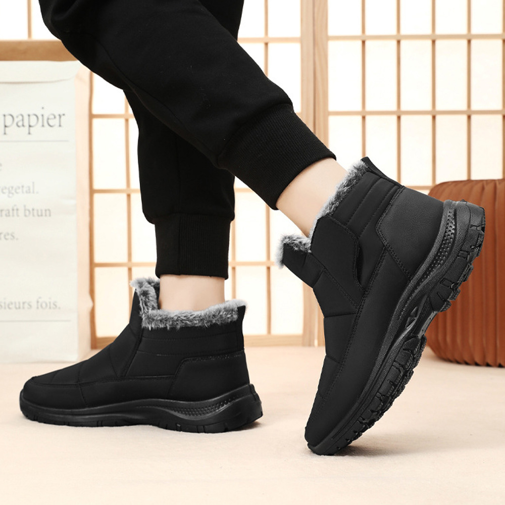 Winterliche kurze warme Schneestiefel für Damen und Herren