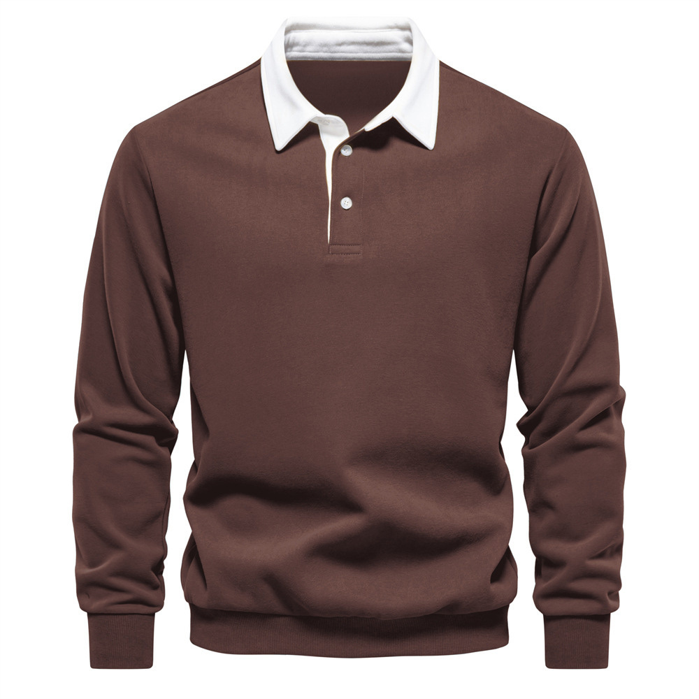 Therling™ Neues Langarm-Revers-Poloshirt für Herren