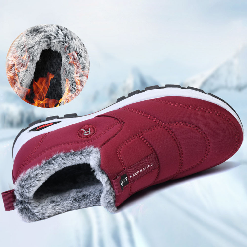 Warme Fleece-Schneestiefel