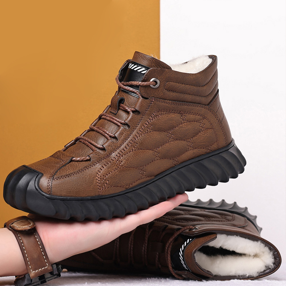 Warme Herren-Schneeschuhe aus Fleece für den Winter
