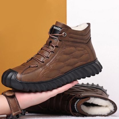 Warme Herren-Schneeschuhe aus Fleece für den Winter