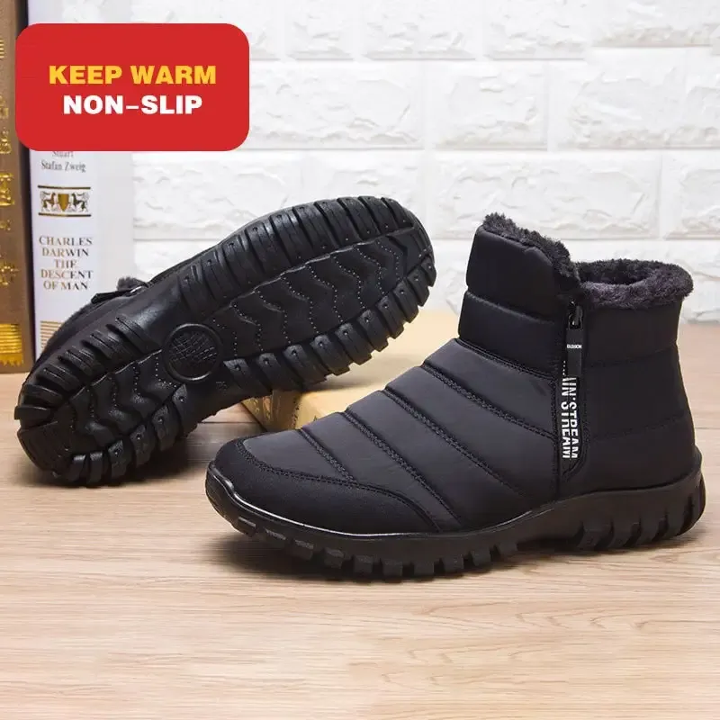 2024 Unisex-Winterstiefeletten – Reißverschlussstiefel für den Winter (Unisex-Schneestiefel)