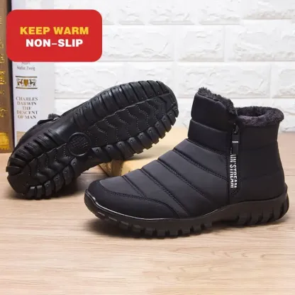 2024 Unisex-Winterstiefeletten – Reißverschlussstiefel für den Winter (Unisex-Schneestiefel)