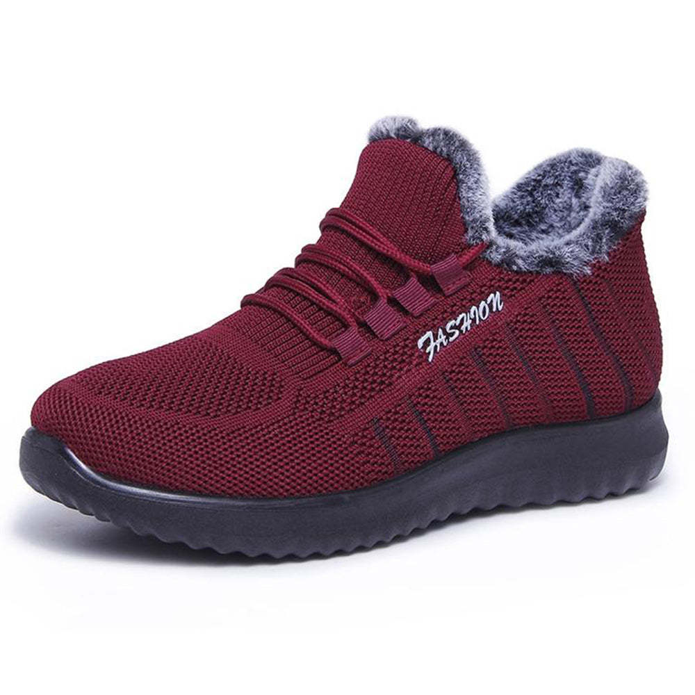 Winter-Baumwollschuhe plus samtige warme Freizeit-Sportschuhe