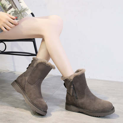 Neue, lässige, verdickte warme Damenstiefel für den Winter