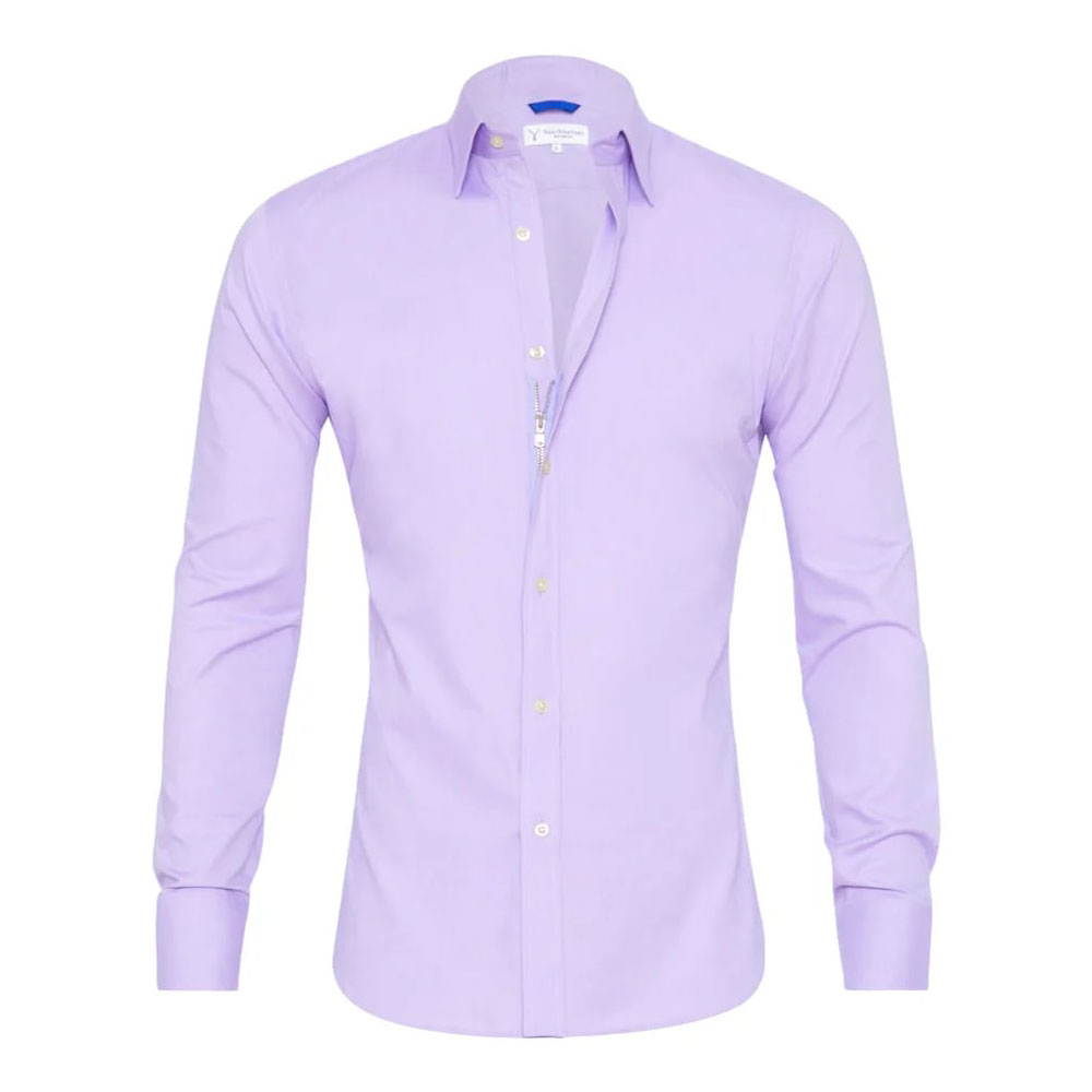 THERLING Camicia elasticizzata con cerniera da uomo nuova primavera
