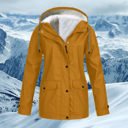 Therling Herbst und Winter neue Damen-Kapuzen-Fleecejacke